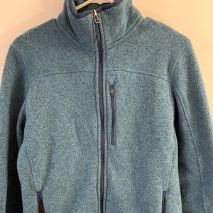 LL bean full zip sweater
